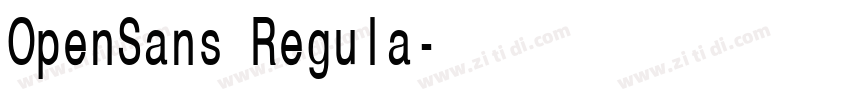 OpenSans Regula字体转换